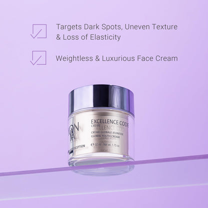 Yonka Age Exception Excellence Code Creme | Unique and Specialized Anti-Aging Cream | Designed for Mature and Hormonally Imbalanced Skin Types | 1.75 oz