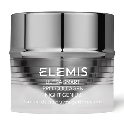 ELEMIS ULTRA SMART Pro-Collagen Night Genius, Powerful Anti-Wrinkle Recovery Cream, Replenish, Rejuvenate & Firm Skin Overnight, Skin Moisturizer